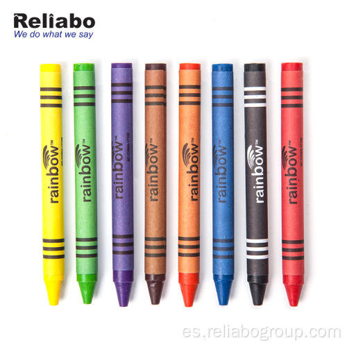 Mini crayones para colorear redondos personalizados baratos al por mayor